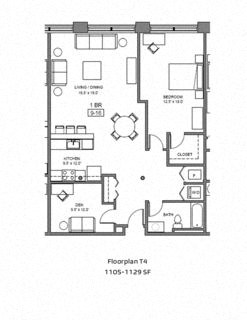 figured floor plan photo of the apartments